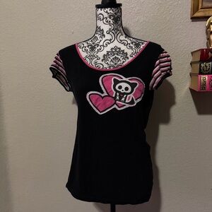 Skelanimals puff sleeve shirt